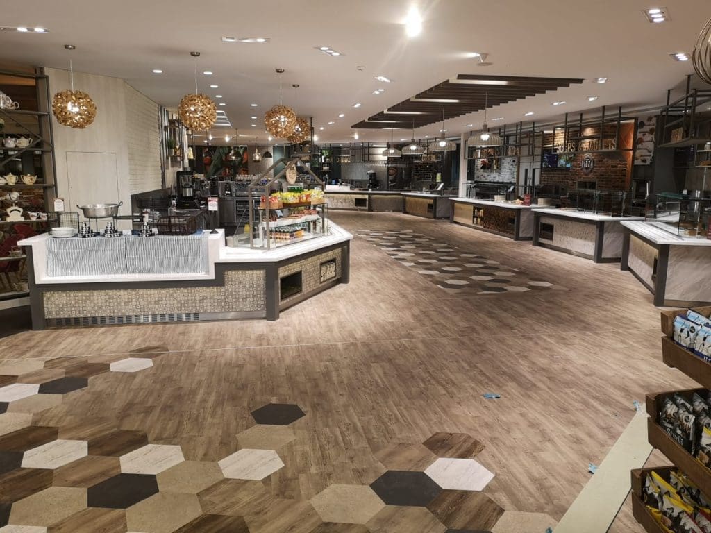 Front of House Servery, counter layouts, counter layout